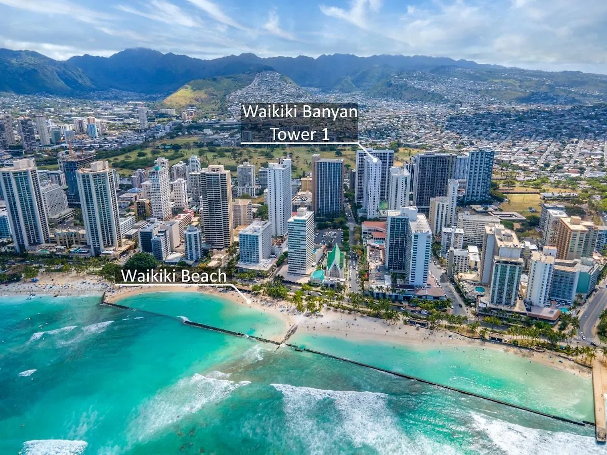 Waikiki Banyan Bliss, Ocean View & Walk To Beach Honolulu 0*,  USA